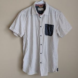 Free Planet | Mens Star Pocket Button Down Shirt